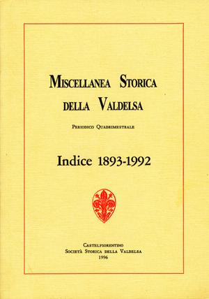 Miscellanea Storica della Valdelsa Indice 1893-1992